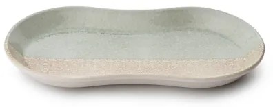 27 darabos étkészlet bézs/zöld/porcelán