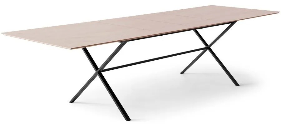 Bővíthető étkezőasztal tölgyfa dekoros asztallappal és hosszabbító asztallappal 100x210 cm Meza – Hammel Furniture