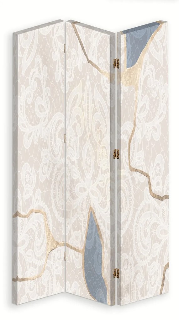 Gario Paraván Finom bézs minta Méret: 145 x 170 cm, Kivitelezés: Klasszikus paraván