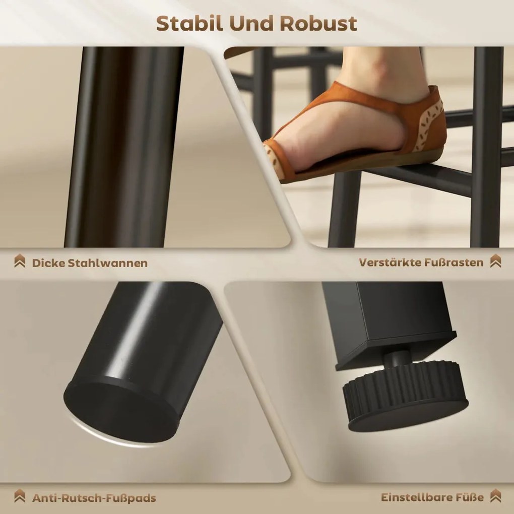 Bárasztal szett tárolóval, bortartókkal, pohártartókkal, szürke