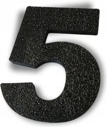 Számjegy 5 3D házhoz 15 cm épületszám házszám épületszám
