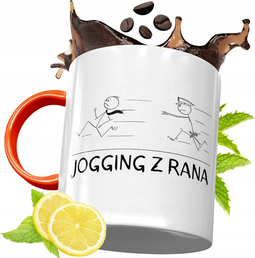 Narancssárga Bögre Rendőrnek Tökéletes Ajándék fényképes nyomtatással