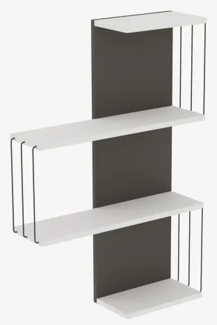 Fali polc CAMBEL 96x64 cm fehér/antracit