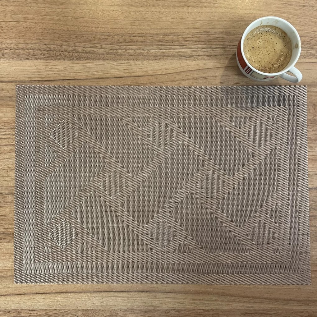 Deluxe szőnyeg a tányér alatt Kendrick világosbarna 35x45cm TiaHome