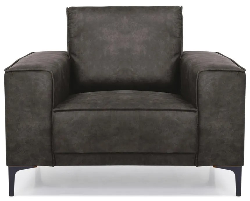 Copenhagen feketésszürke műbőr fotel - Scandic