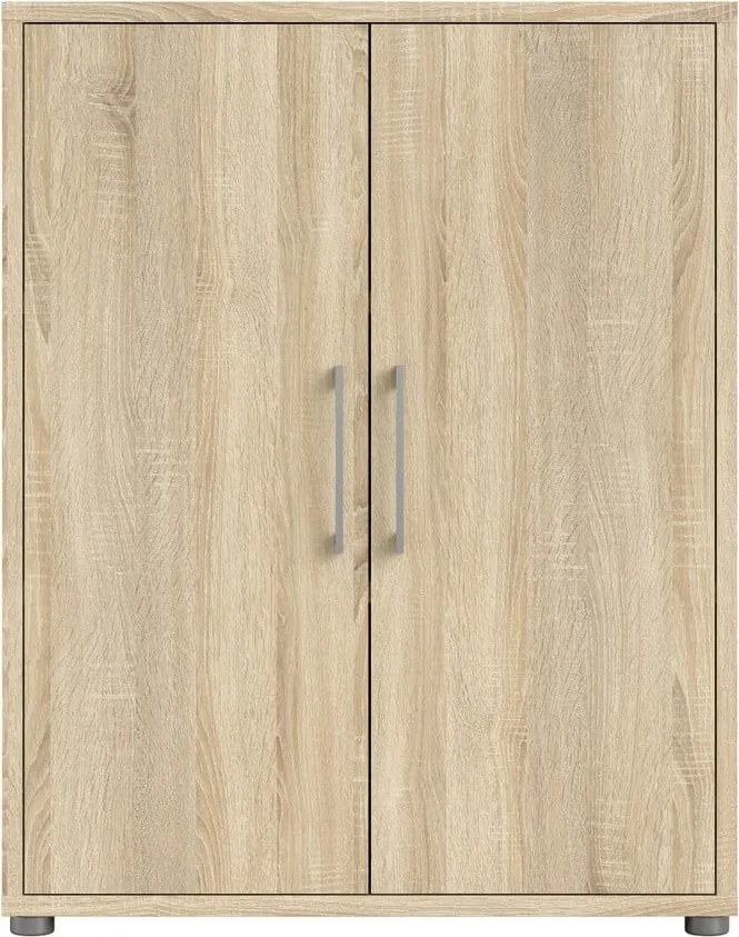 Natúr színű moduláris könyvespolc tölgyfa dekorral 89x113 cm Prima – Tvilum