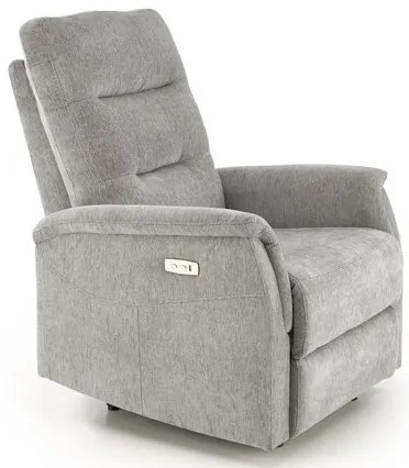 JAMAL elektromos relax fotel szürke