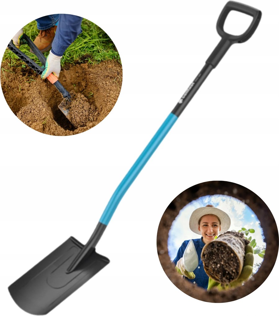 Ásólapát Cellfast Egyenes Acél Robusztus Erős Szár 19X120CM