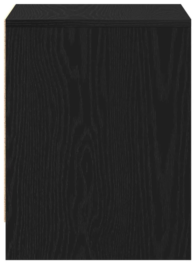 Éjjeli asztal 2 db Fekete tölgy 45x34x44,5 cm Műanyag