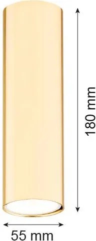 ARGON 4761 TYBER Hengeres Mennyezeti Lámpa Sárgaréz GU10 IP20