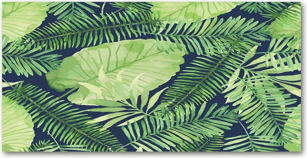 Fotó üvegkép Trópusi levelek 140x70