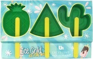 Fagylaltformák Pálcikás Szett 3 db-os Zöld