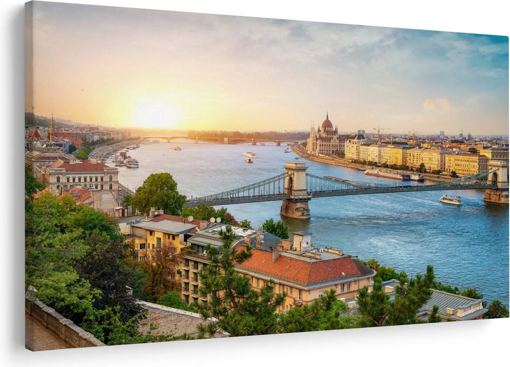 Budapest képe folyóval (90x60 cm)
