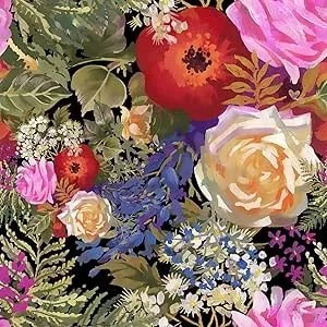 Virágos tapéta romantikus vintage furnér bútor öntapadós 44.5x300