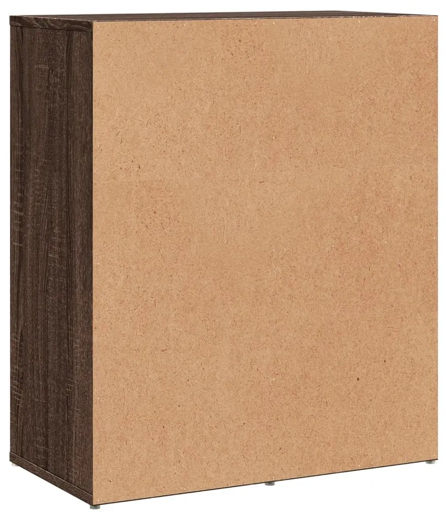 vidaXL 2 db barna tölgy színű szerelt fa tálalószekrény 60x31x70 cm