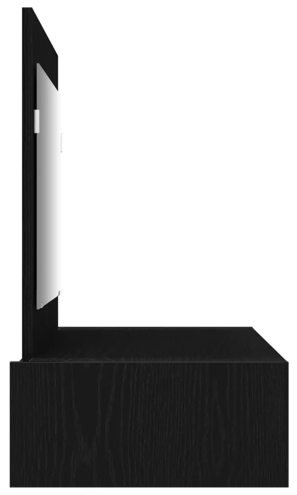 Falis öltöztető asztal Fekete tölgy, 100x40x70 cm