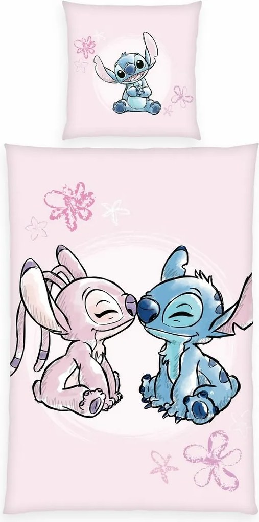 Herding Pamut ágynemű Stitch, 135 x 200 cm, 80 x80 cm