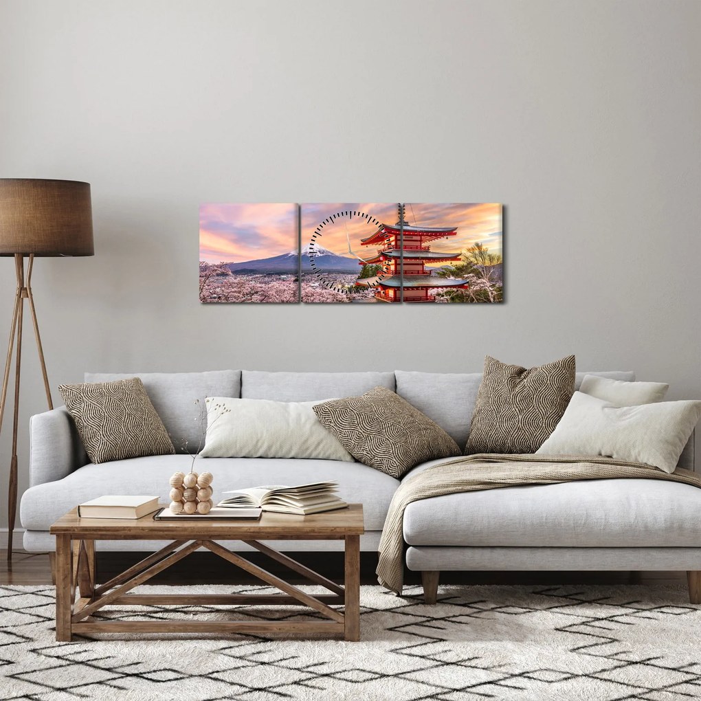 Kép - Fuji (órával) (90x30 cm)