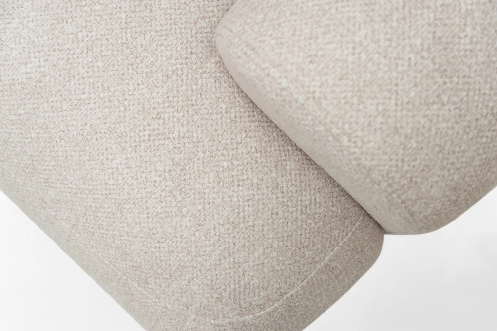 Lotulis Mini balos ágyazható sarokkanapé - krém vízlepergető szövet Blur 01