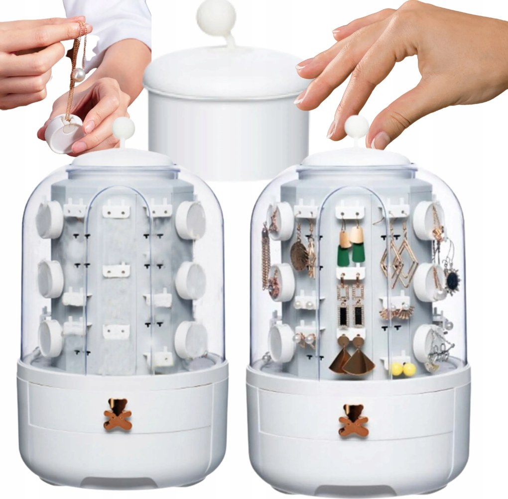 Kozmetikai Forgó Rendszerező Ékszertartó Doboz