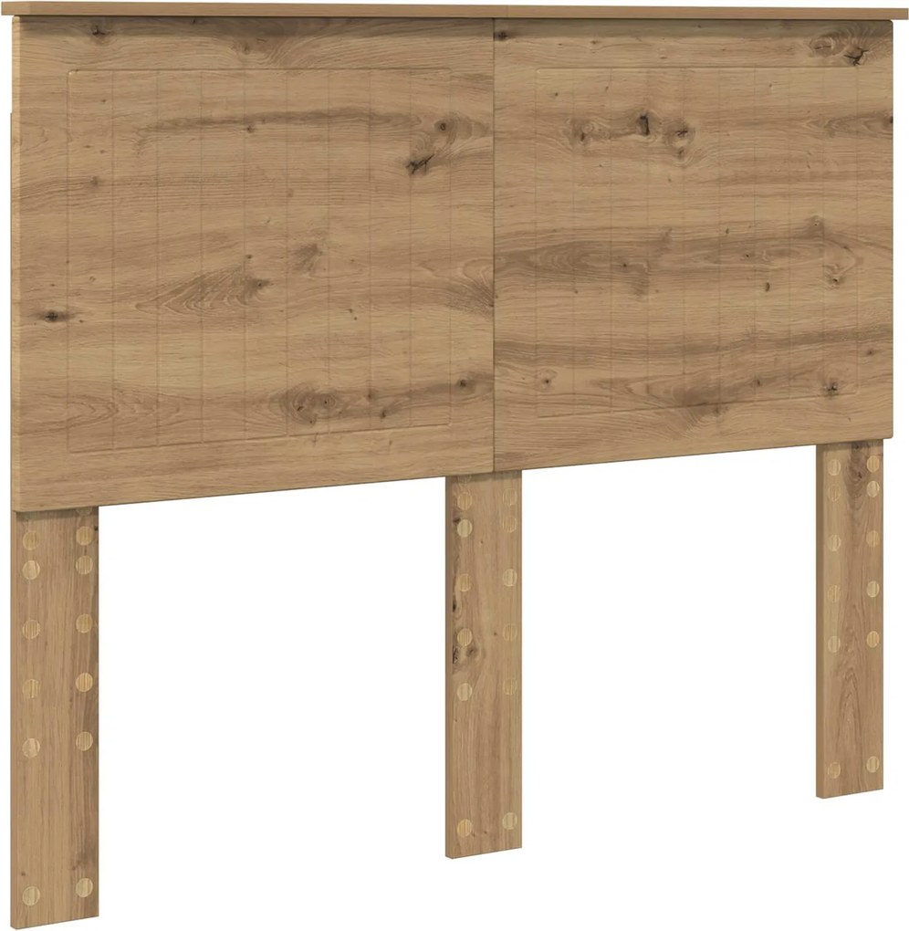 vidaXL Fejtámla fejtámlával Artisan tölgy 135 cm Faanyag