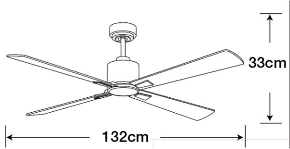 Lucci Air 210520 - AIRFUSION CLIMATE mennyezeti ventilátor fa/matt króm + DO