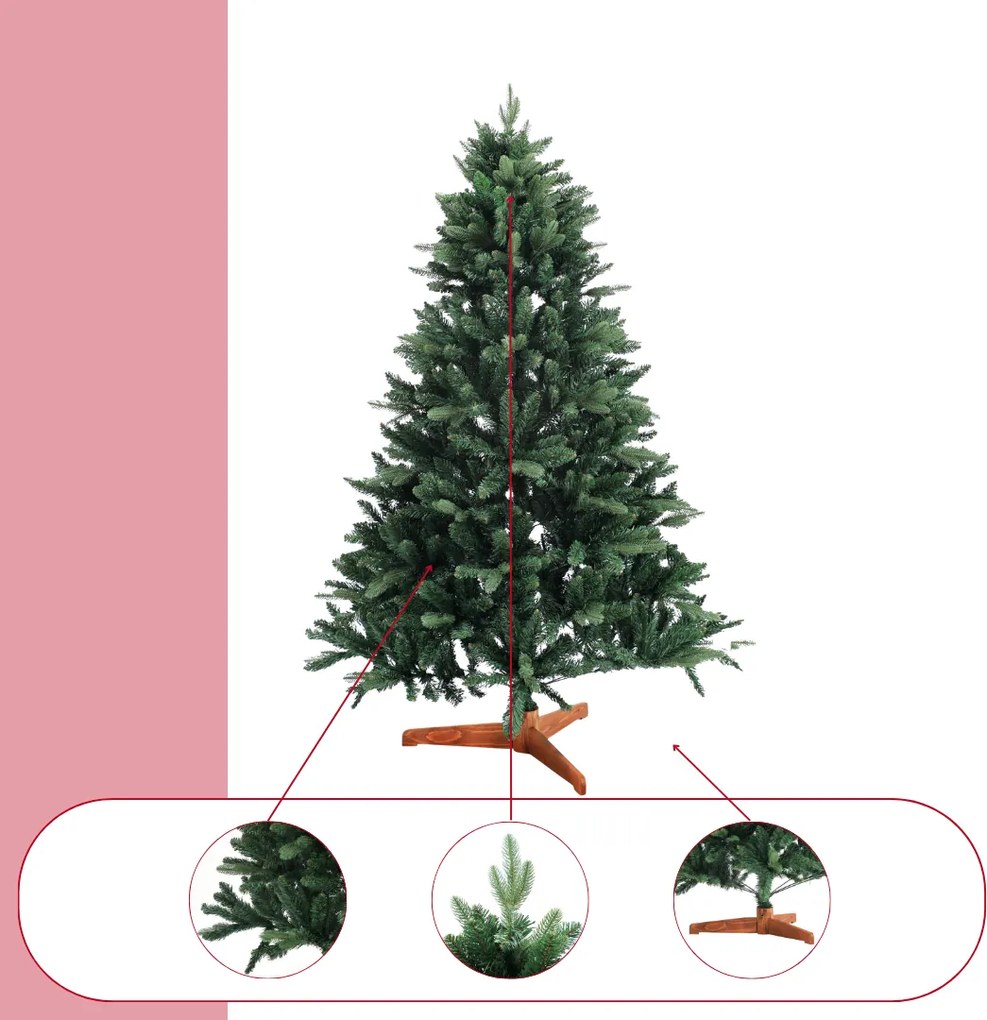 FROST műkarácsonyfa, 150cm, zöld Casaria