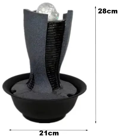 Asztali LED szökőkút kövekkel