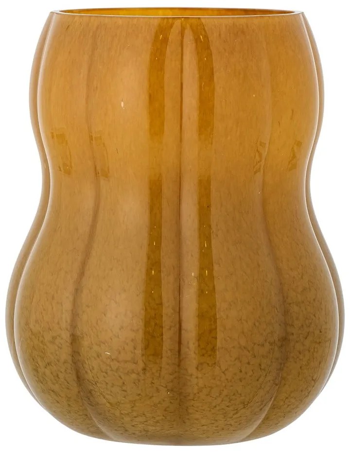 Barna üveg kézzel készített váza (magasság 20 cm) Pumpkin – Bloomingville