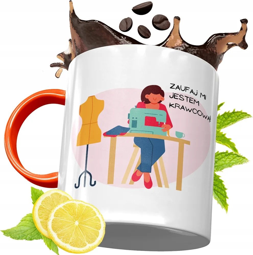 Narancssárga Bögre Szabónak Születésnapi Ajándék fényképes nyomtatással