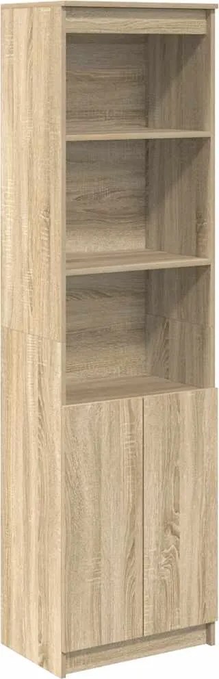 vidaXL sonoma tölgy szerelt fa magasszekrény 50x35x180 cm
