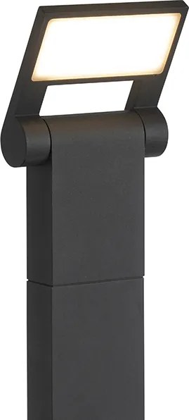 Modern kültéri oszlop lámpa antracit 60 cm LED-del IP54 - Zane