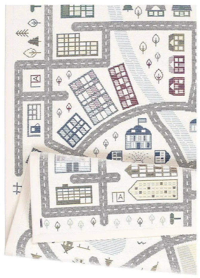 Ülejõe fehér kétoldalas gyerekszőnyeg, 140 x 200 cm - Narma