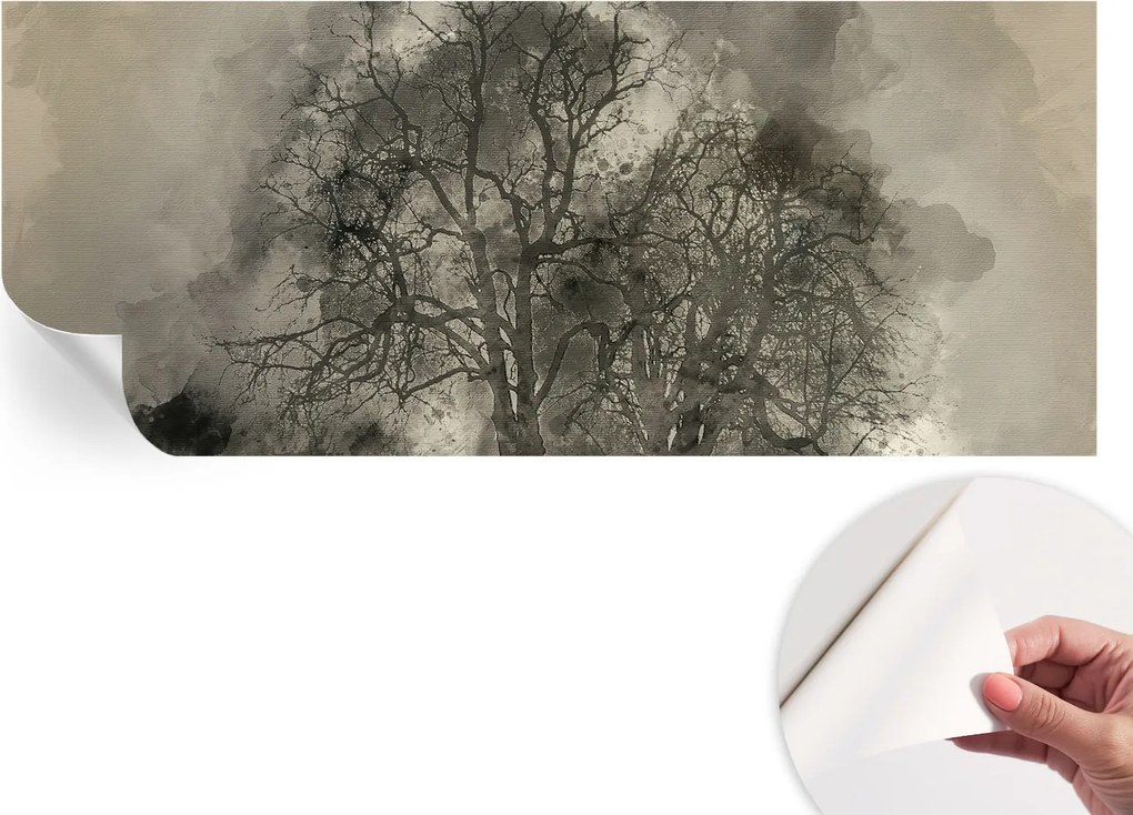 Divatos öntapadós fali tapéta Furnér Rejtélyes fák 250x104 cm
