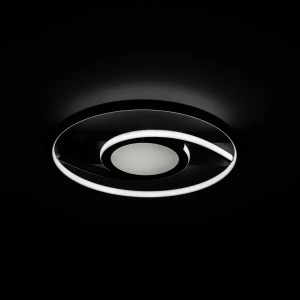 Brilagi - LED Dimmelhető mennyezeti lámpa TWIRL LED/38W/230V fekete + távirányító