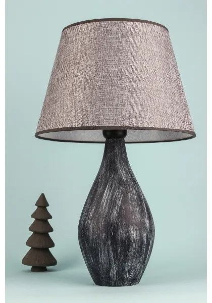 Asztali lámpa RAMZES 1xE27/40W/230V szürke