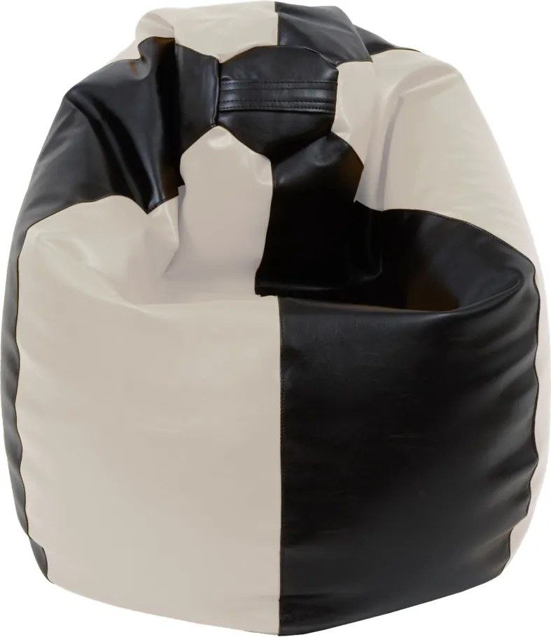 Mara babzsákfotel - műbőr - wenge/krém - 200 liter R