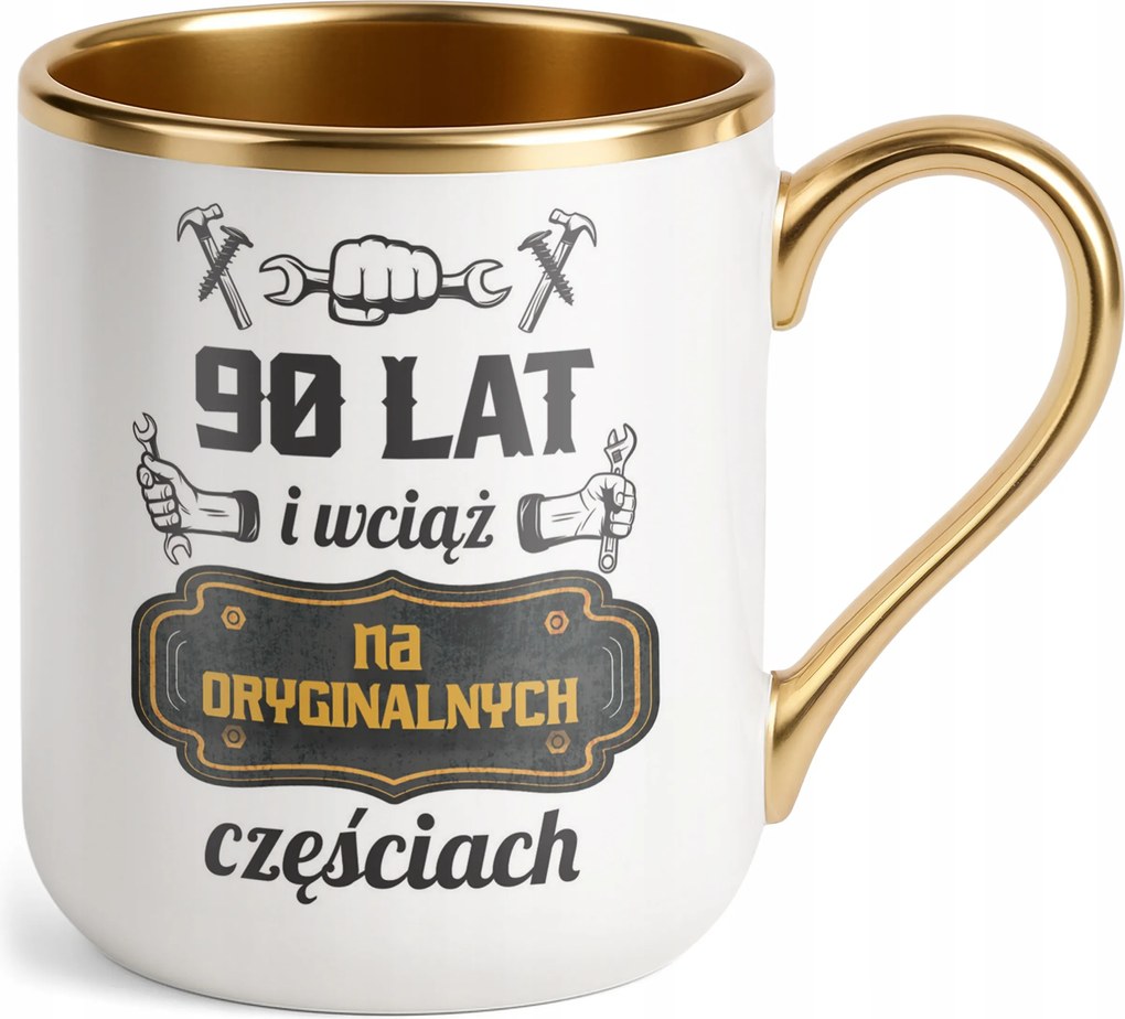 Prémium Arany Bögre 90 Éves És Még mindig Eredeti Alkatrészek Születésnap