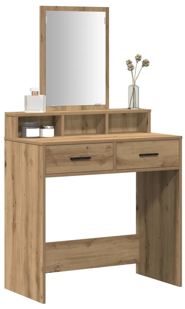 Fésülködőasztal fiókkal Artisan tölgy 79 x 41 x 140 cm Faanyag