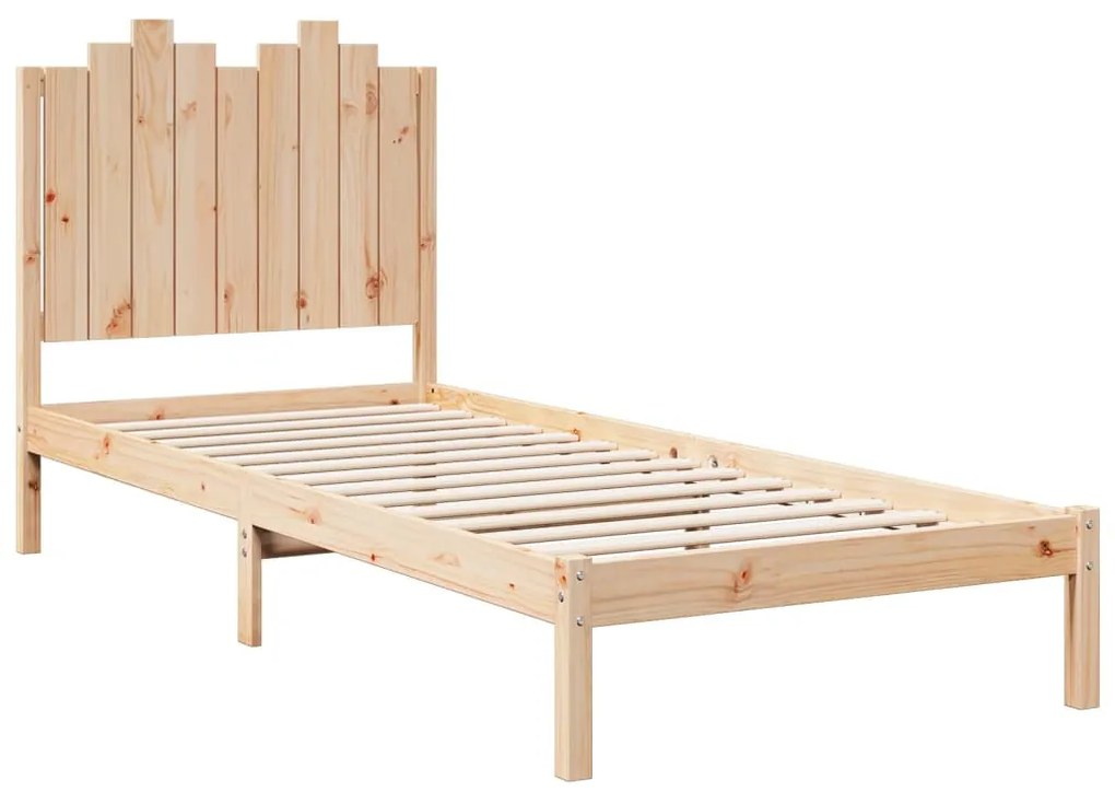 tömör fa extra hosszú ágykeret matrac nélkül 100 x 210 cm