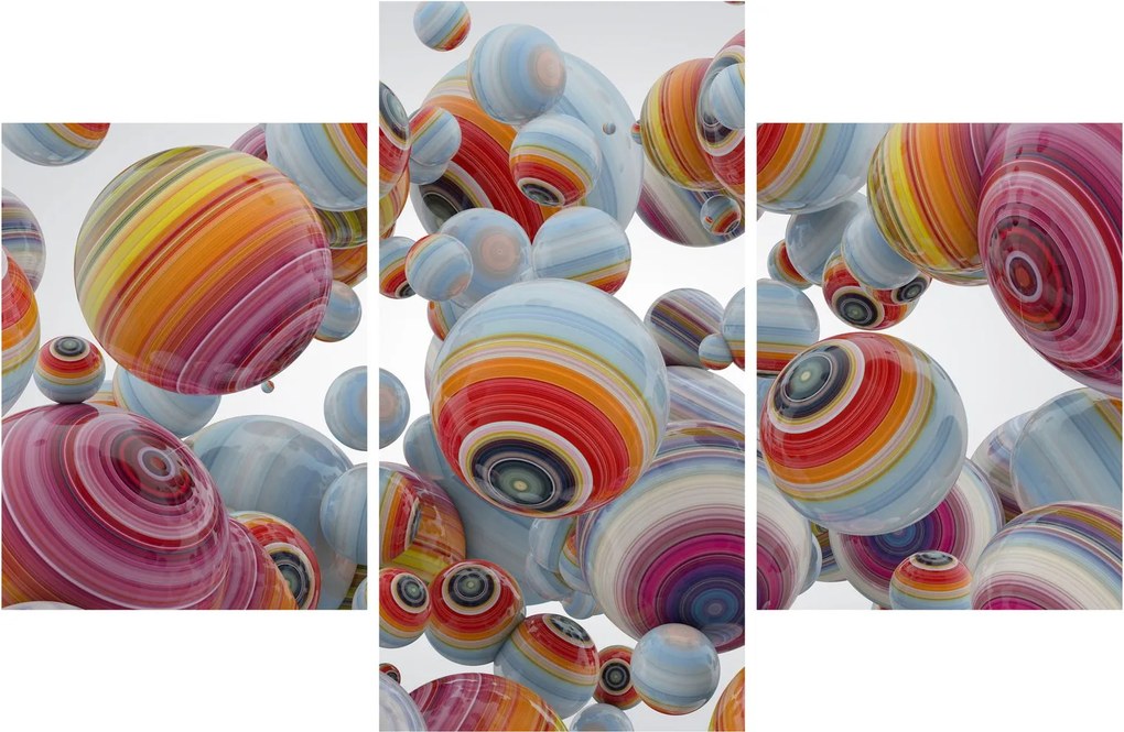 Festett gömbök képe (90x60 cm)