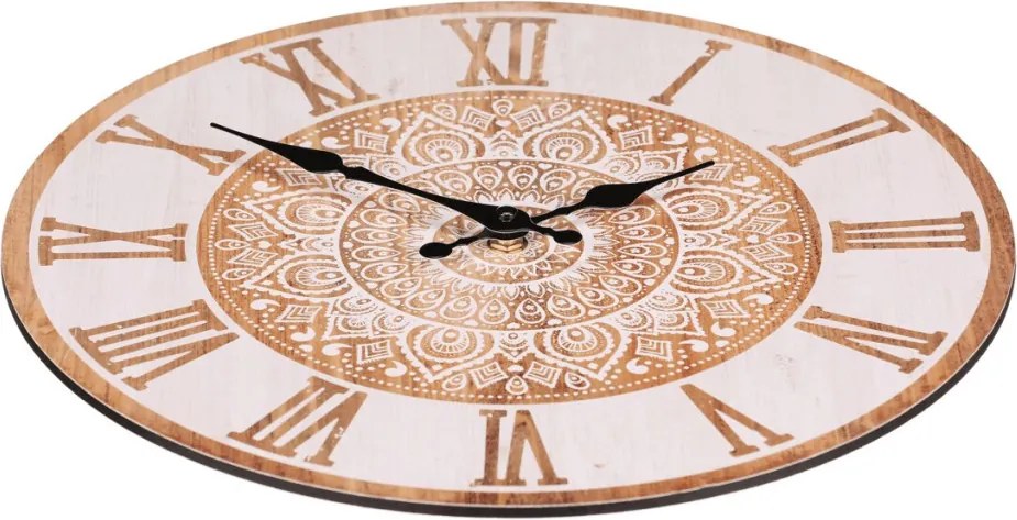 Falióra 34 cm átmérő, MDF, mandala mintával