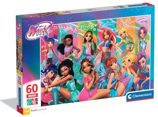 Winx Club Fairy Squad 60 db-os maxi puzzle Clementoni