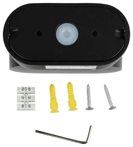 LED Kültéri flexibilis fali lámpa LED/5W/230V 3000K IP65 fekete