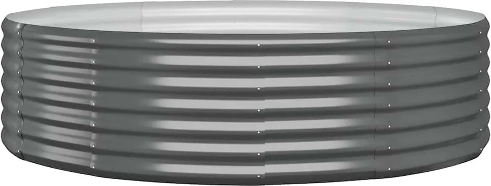 vidaXL antracitszürke horganyzott acél kerti magaságyás 140x140x36 cm