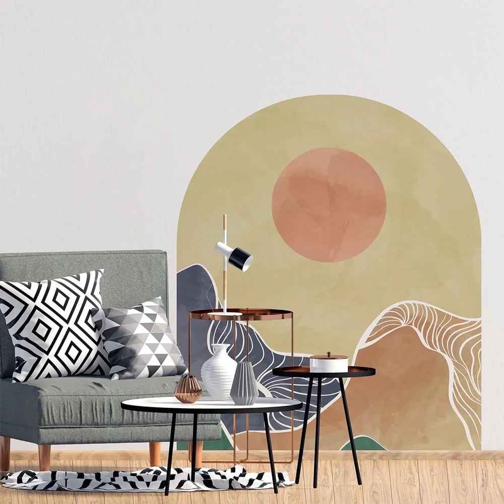 Falmatrica 120x140 cm Abstract Rising Sun Arch – Ambiance