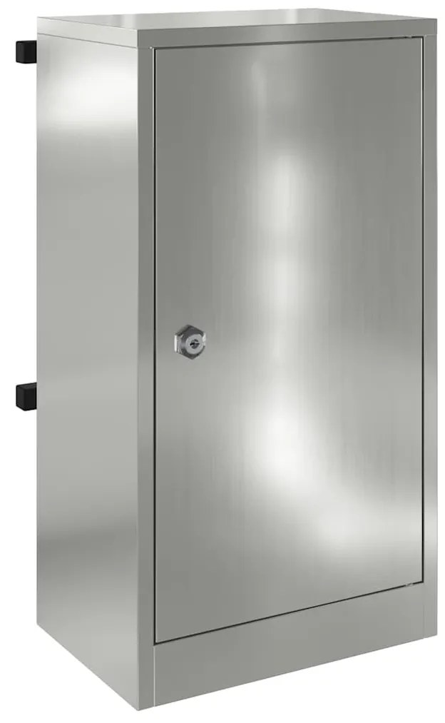 postaláda Fekete 30 x 23 x 55 cm Horganyzott acél