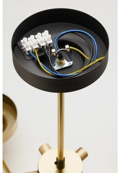 Jupiter 2087 - RAMIREZ rúdra szerelt csillár 3xE27/15W/230V arany/fekete