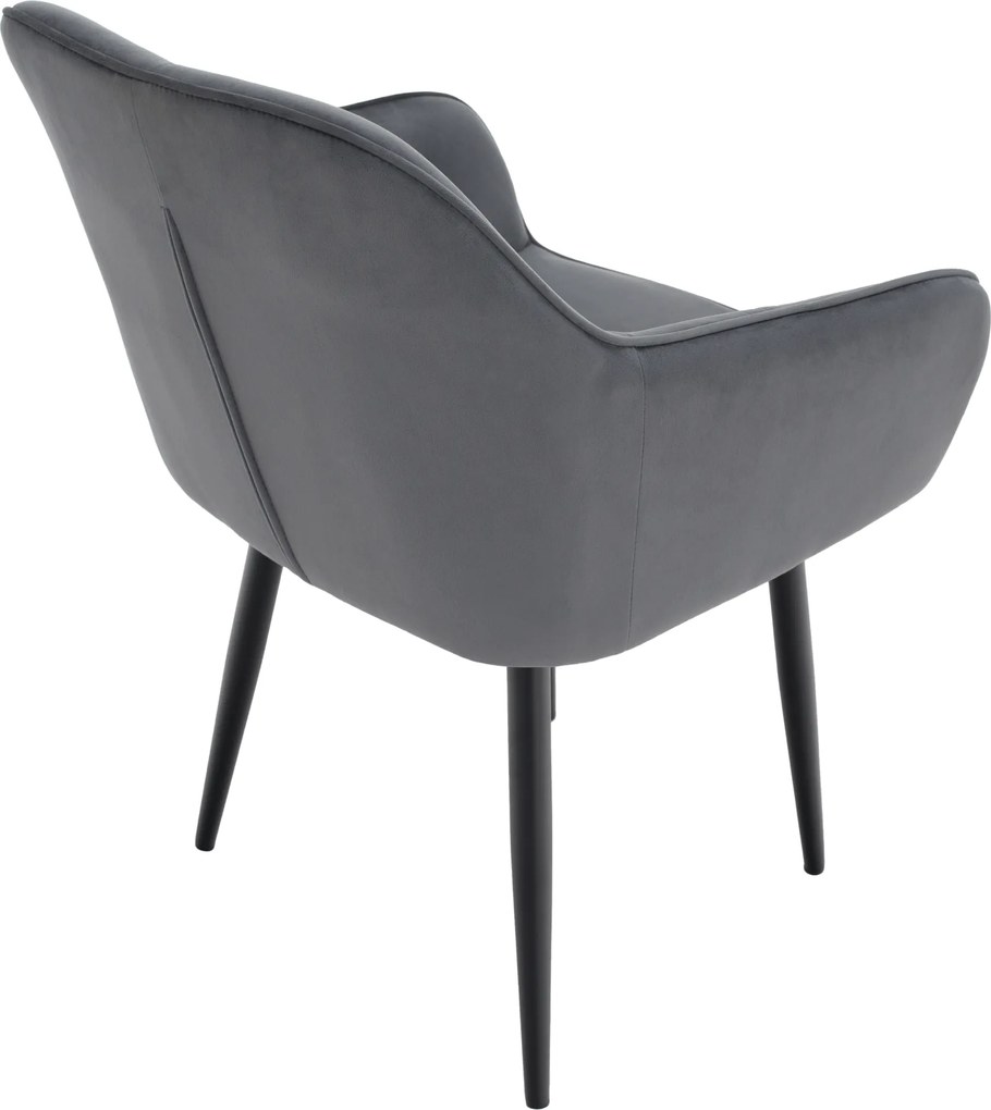 Design fotel, szürke Velvet szövet, VERIO