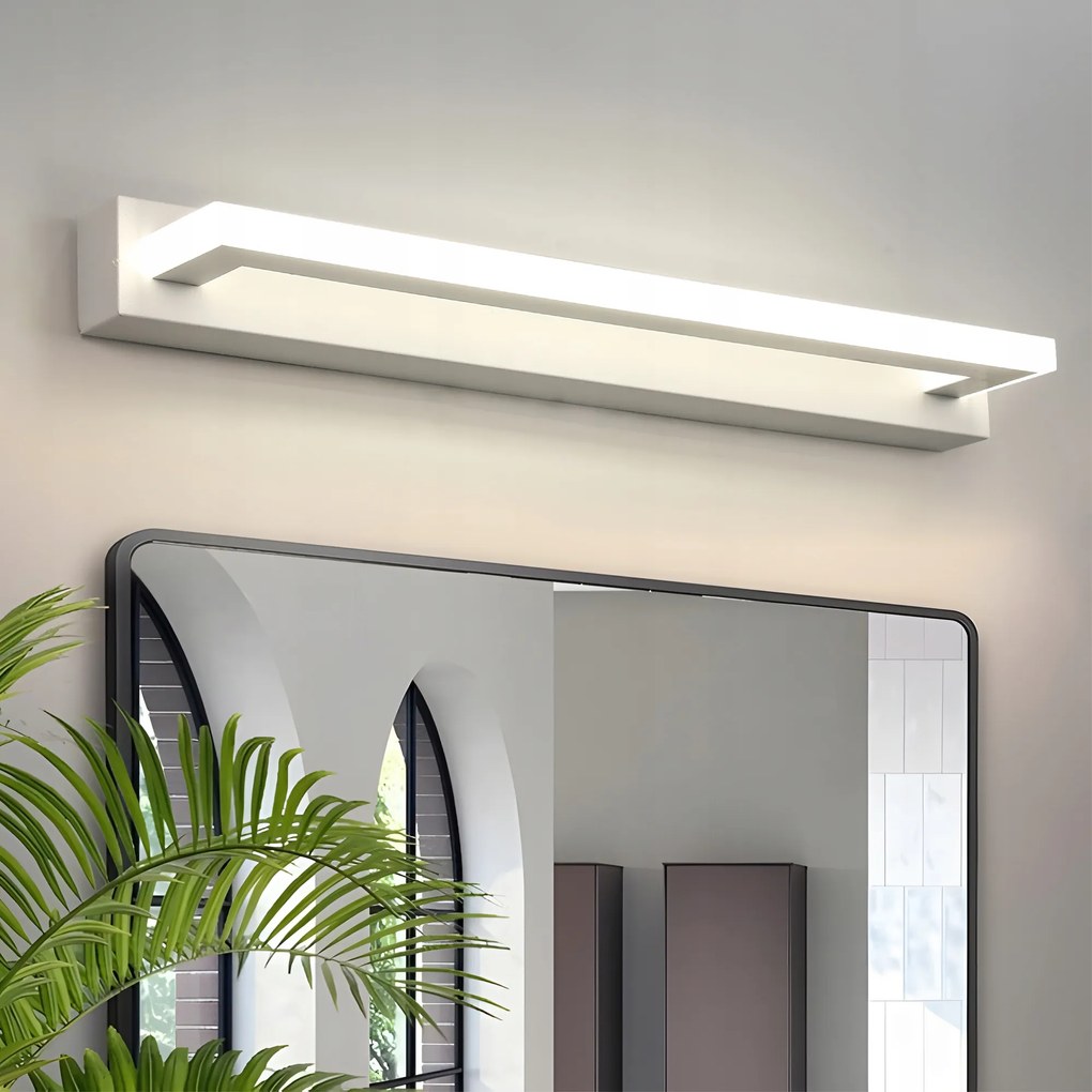 Led Fali Lámpa Fürdőszobai Fali Lámpatest IP44 Fehér Modern 4000K 8W